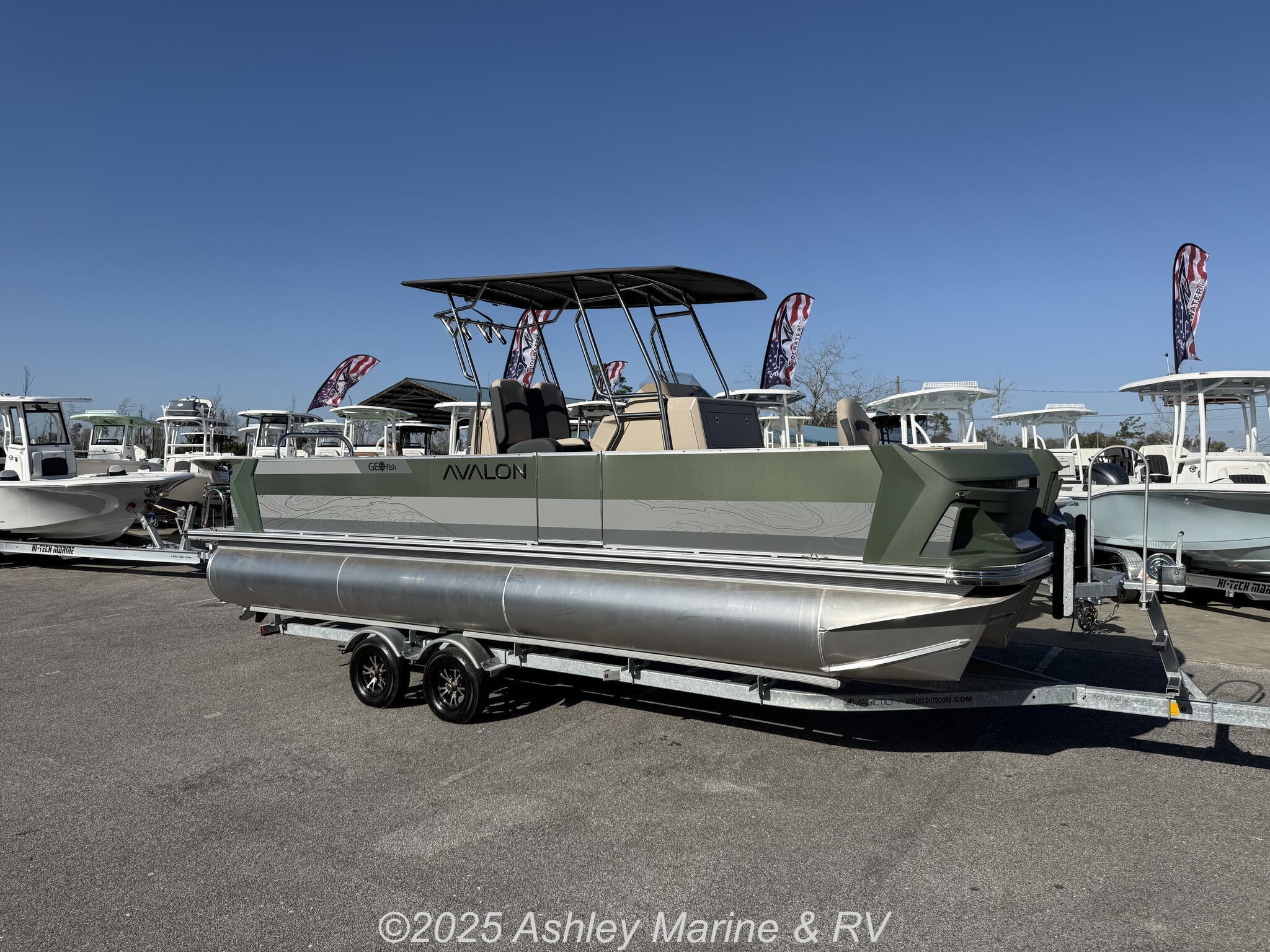 2025 Avalon GS GEO FISH 25 T TOP-TRITOON-200HP