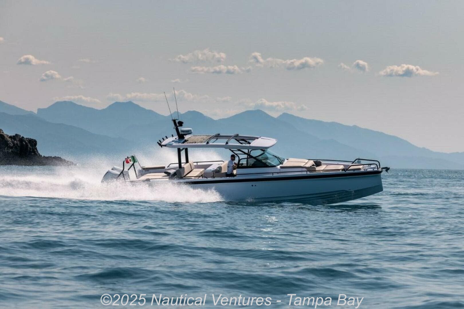 Email now about this Cruiser - 2026 Axopar 37 Sun Top! Slide #4
