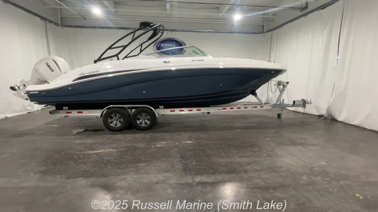 Email now about this Deck Boat - 2023 Hurricane SD2690-OB! Slide #4